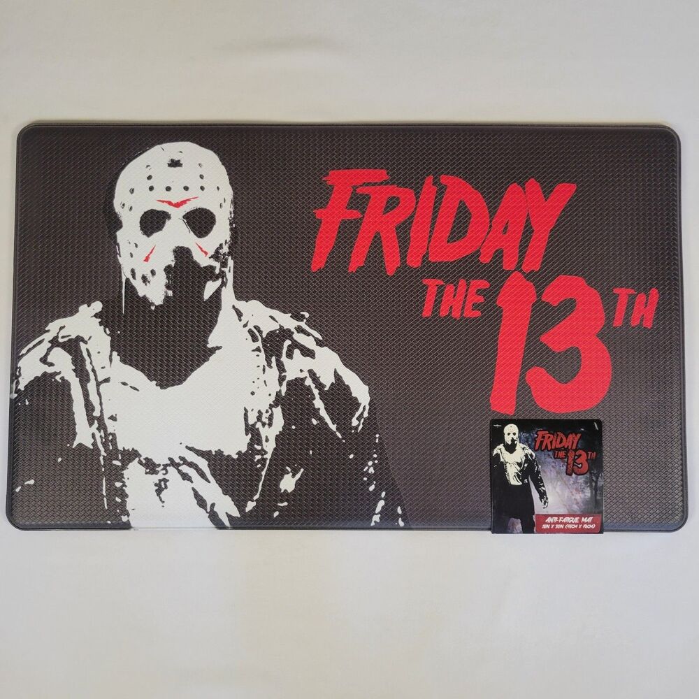 Jason Friday 13th Halloween Horror Hockey ANTI-FATIGUE Padded Mat 18x30 Kitchen